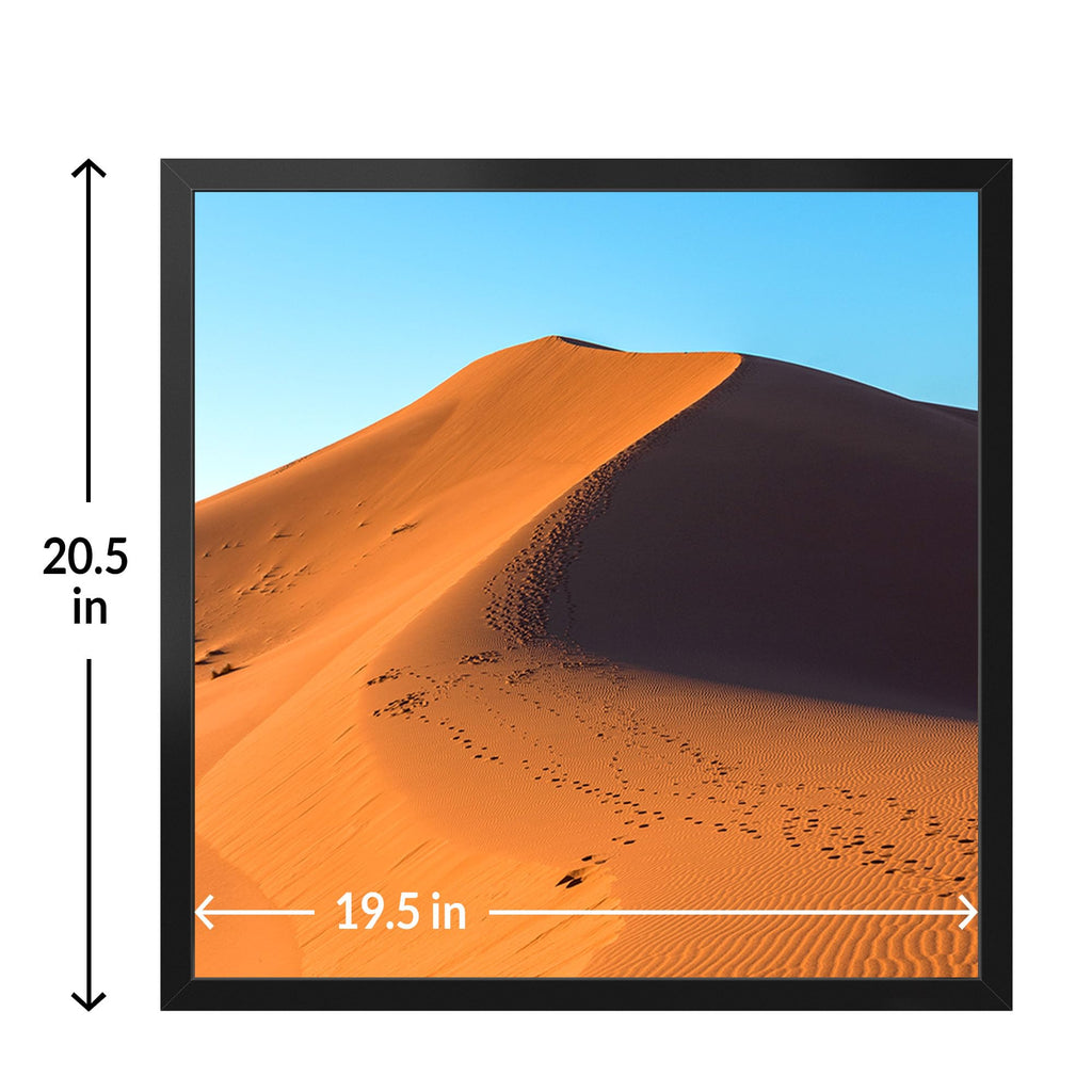 20x20 Picture Frame for Wall Display, 20x20 Black Picture Frame with HD Plexiglas, 20 x 20 Square Frame 1 Pack