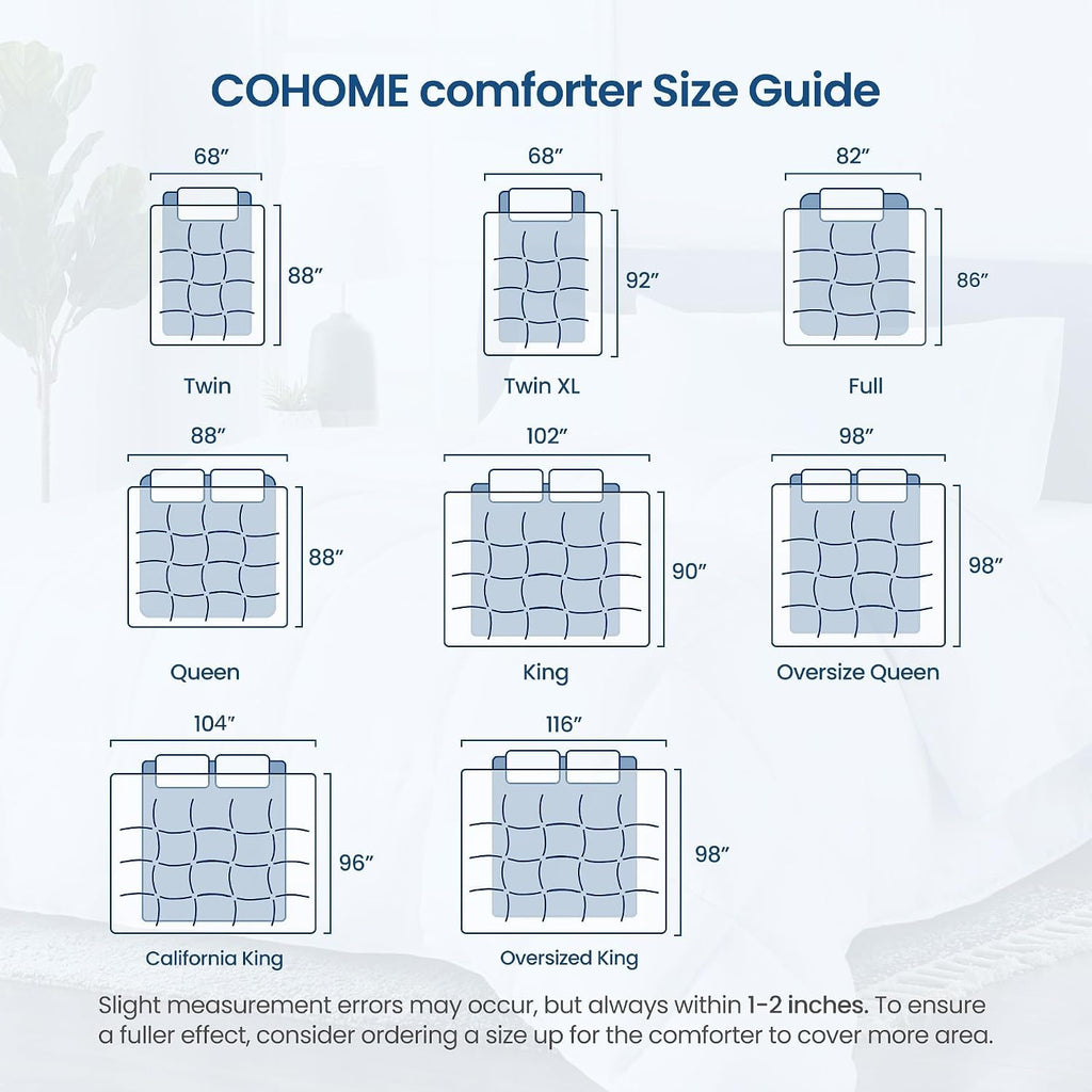 All-Season Queen Size Cooling Comforter Duvet Insert - White