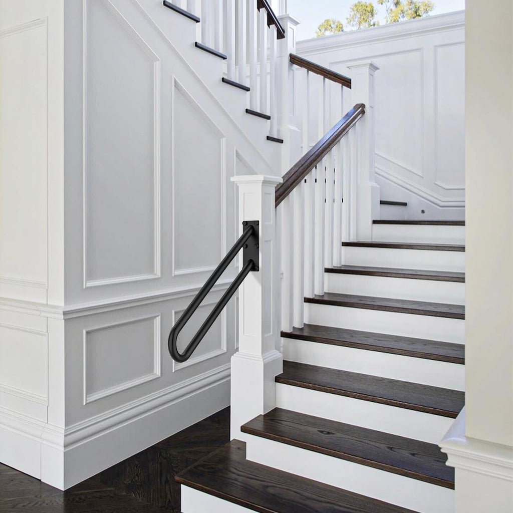 28 Inch Oil Rubbed Black Stainless Steel Handrail, for 1-5 Steps