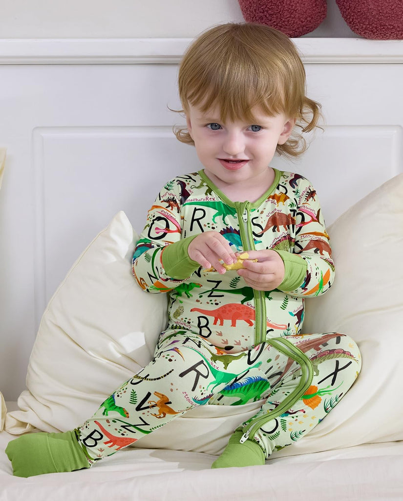 Bamboo Viscose Baby Footie Pajama, Zipper Sleeper Boys Girls