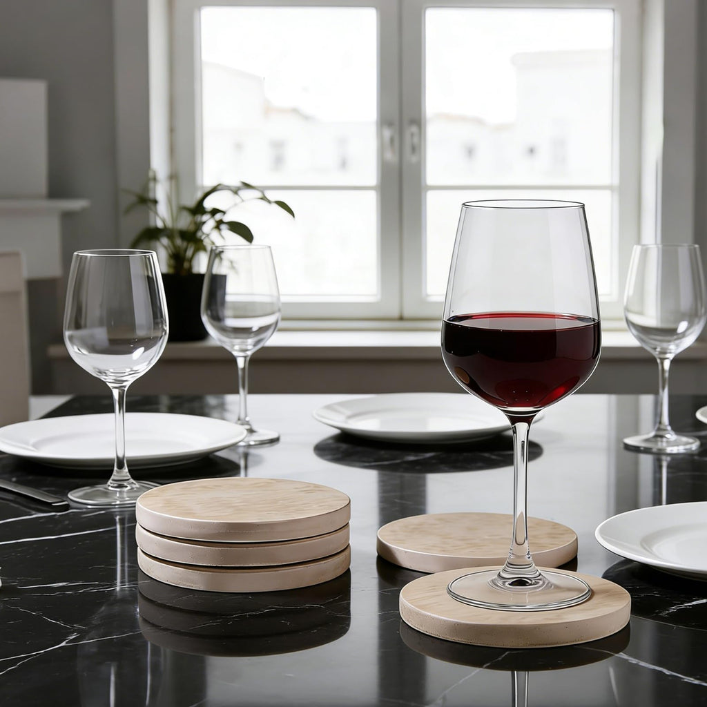 Travertine Marble Coasters Set of 5