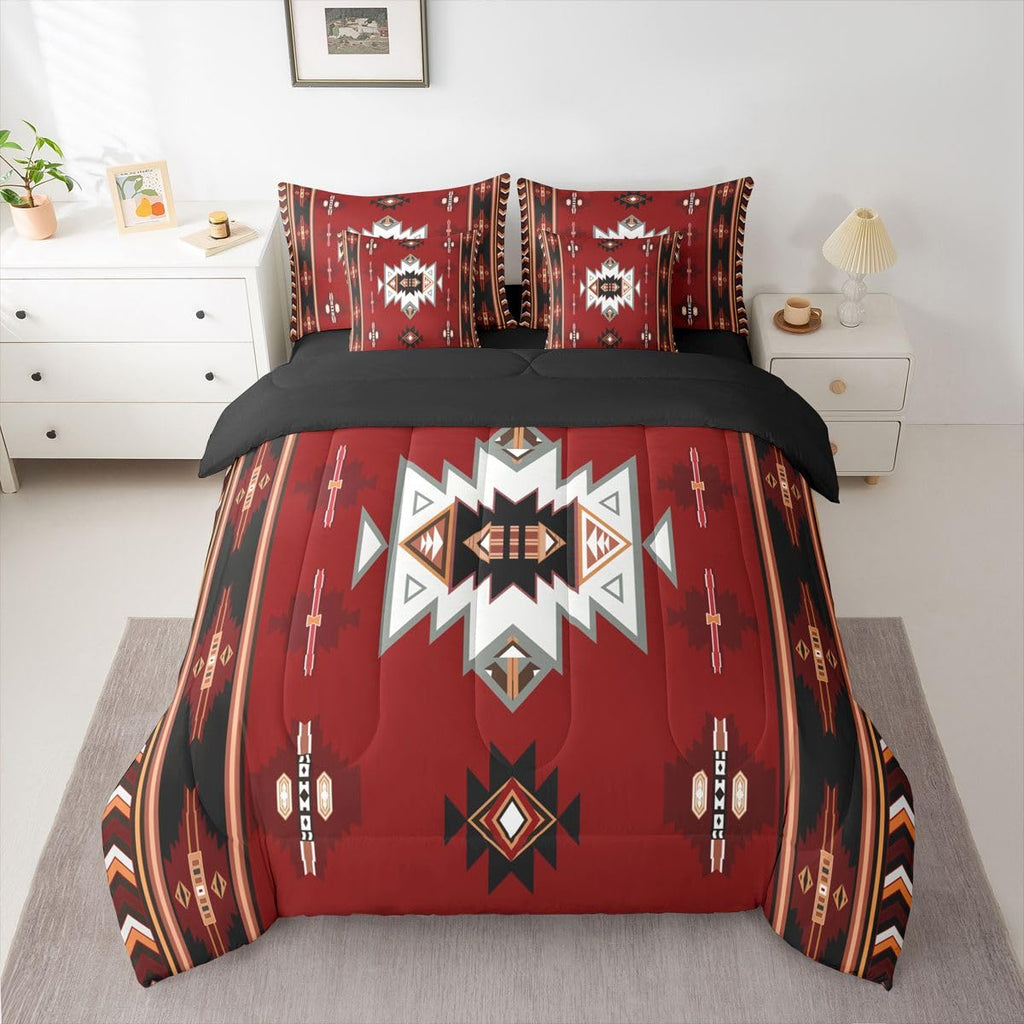 Western Bohemian Comforter Set 7 Piece Bed in A Bag Twin