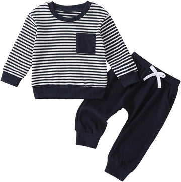 Piece Baby Boys Clothes Waffle Knit Outfit Set