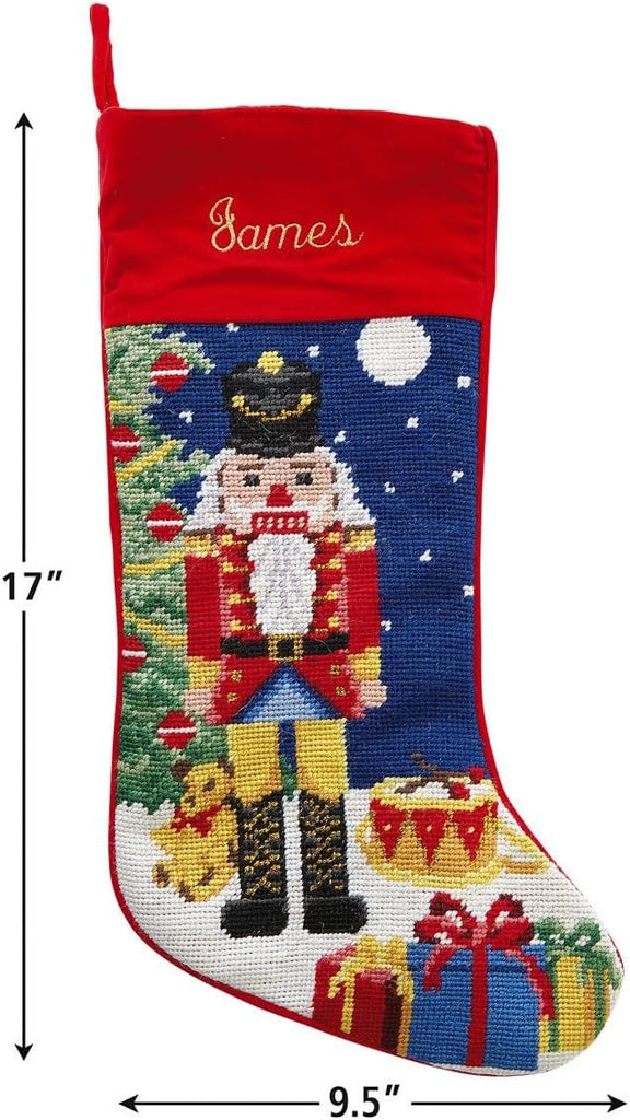Personalized Heirloom Needlepoint Stocking