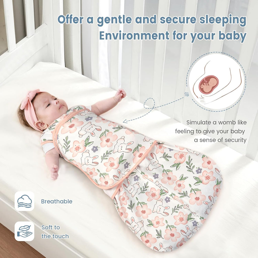 Baby Swaddle Sleep Sack, 1.0 TOG, 100% Cotton
