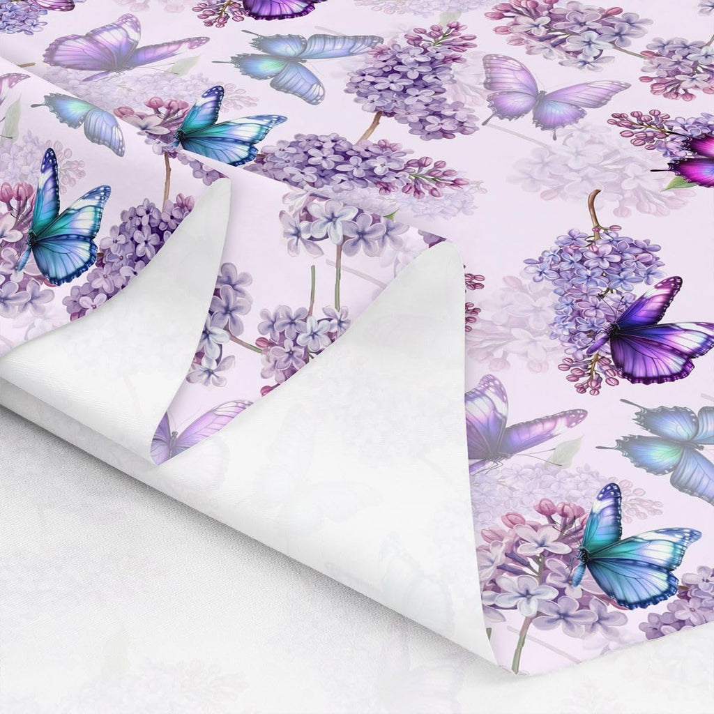 Lavender Butterfly Fabric By The Yard Soft Colorful