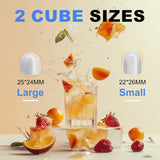 Ice Makers Countertop with Handle, Portable Ice Machine, 9 Bullet Cubes in 6 Mins, 26lbs in 24Hrs, Auto-Cleaning