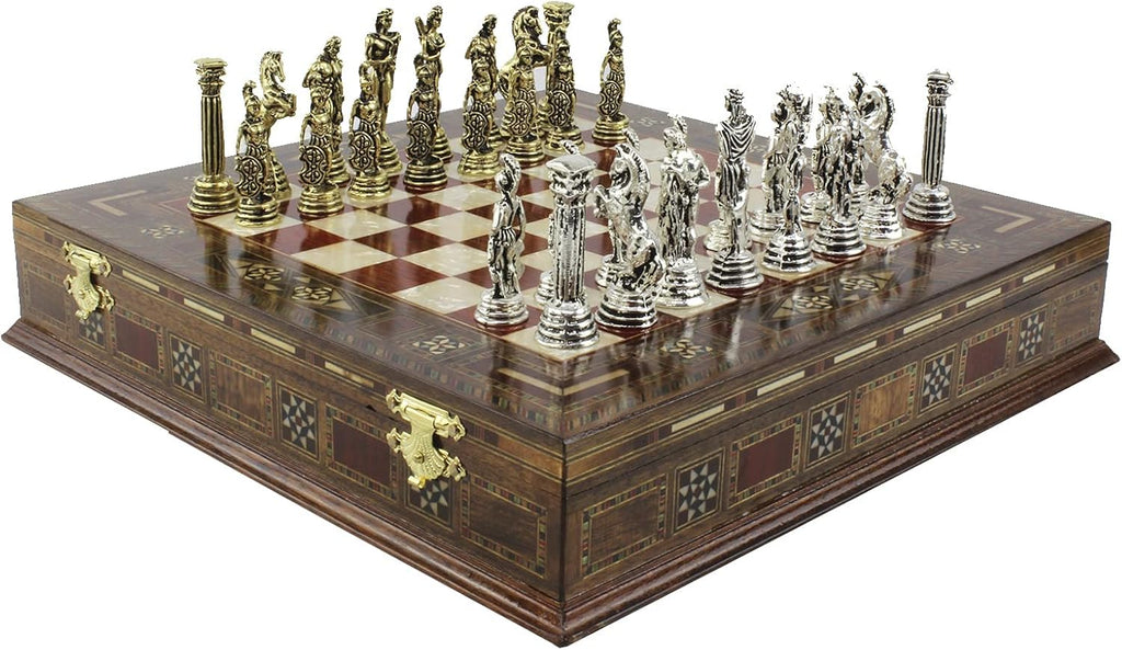 Inches Custom Chess Set - Personalized Chess Set - Gift Idea for Son, Husband, Father and Anyone for Birthday - Set of 32