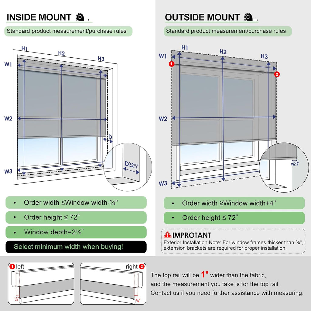 Motorized Blinds with Remote Control, White, | Blackout Automatic Blinds for Windows, Battery Powered Smart Roller