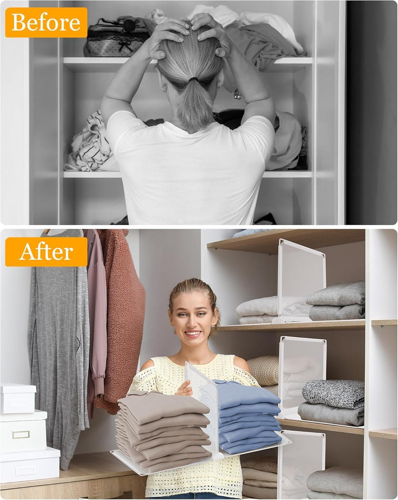 Shelf Dividers for Closet Organization, Portable Closet Shelf Divider, Closet Dividers for Shelves, Shelf Separators