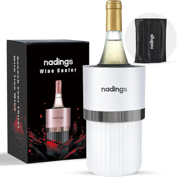 Iceless Wine Chiller, Keeps Cold 6+ Hours, Fits Most Wine Bottles