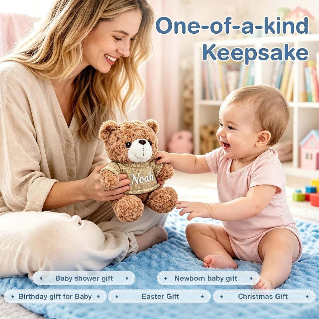 Blanket with Teddy Bear Set for New Baby Gifts