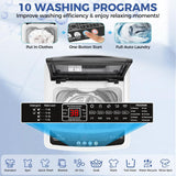 Portable Washing Machine 20Lbs Portable Washer Machine with Drain Pump, 2.8 Cu.ft Washer and Dryer Combo with 10