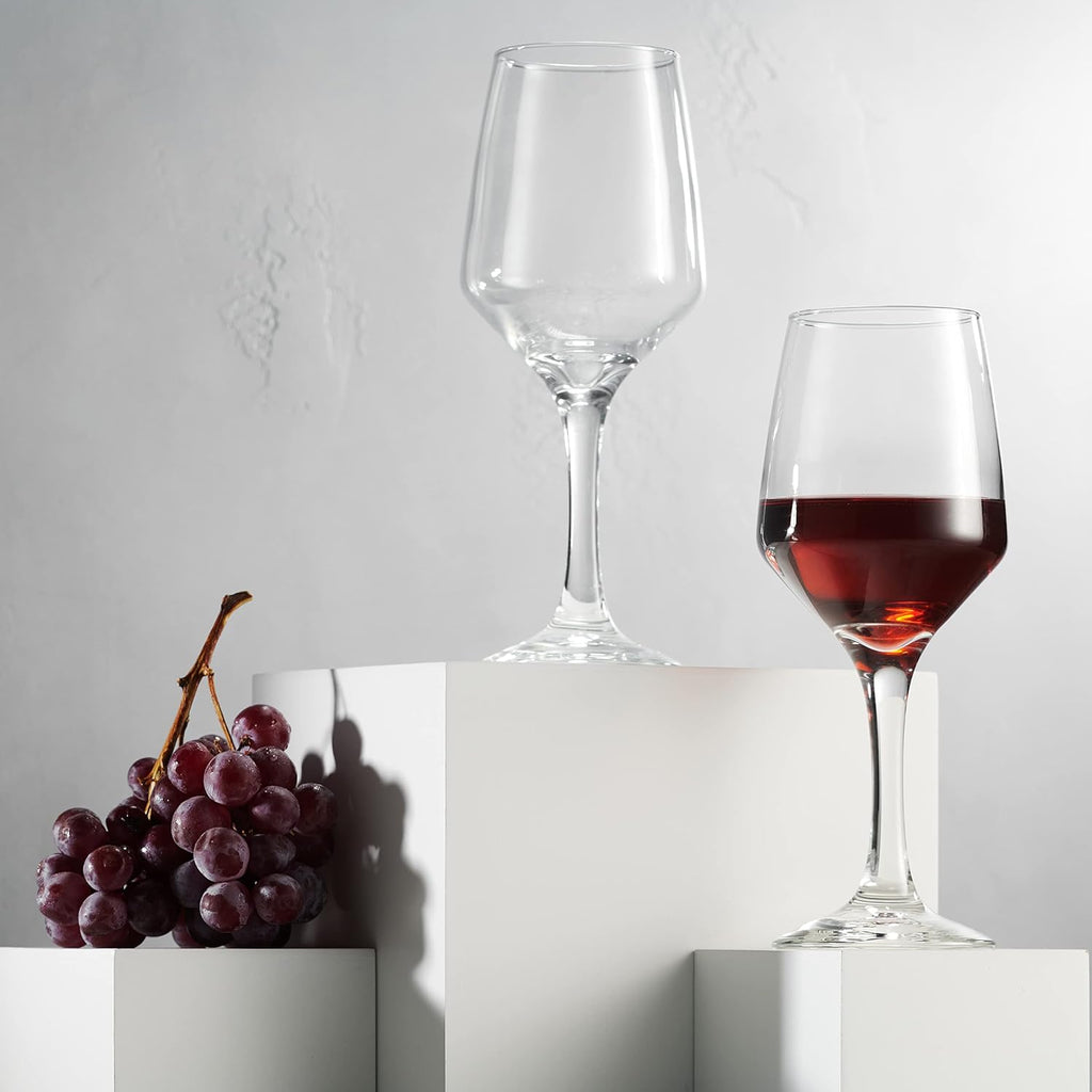 Wine Glasses, Italian Made Red Wine Glasses, Wine Glass, Stemmed Drinking Glasses, Glass Cups - Made in Italy, 15oz