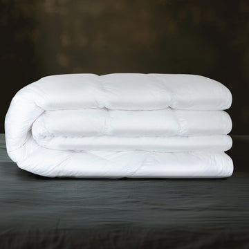 RoyalRest Comforter, 750+ Fill Power, Luxury European Goose Down, 100% Egyptian Cotton Cover with 400 Thread Count