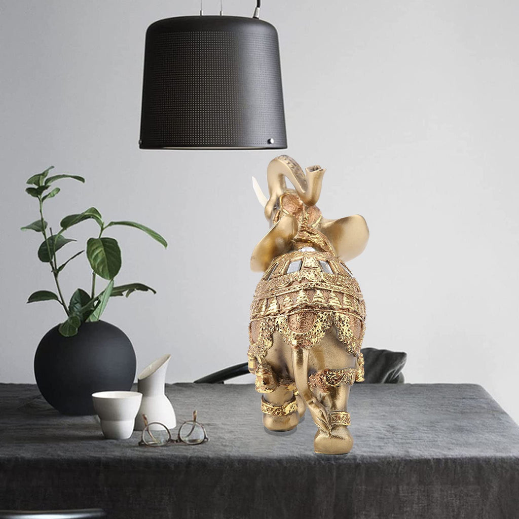 Lucky Wealth Elephant Statue Feng Shui Home Decorations Elephant Figurines Vintage Collectibles Decor Gift
