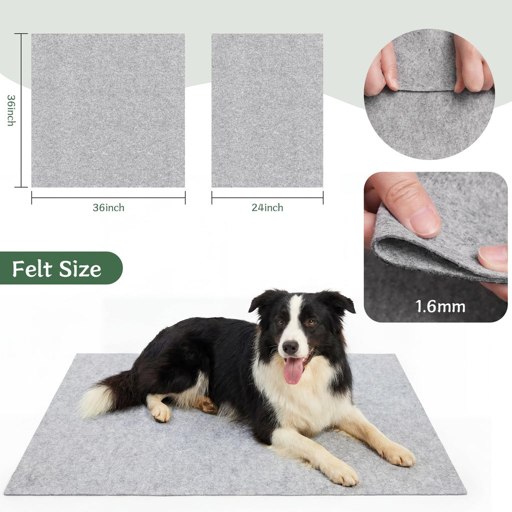 36" Wide Soft Felt Fabric by the Yard, 1.6mm Thick Durable & Flexible Craft Felt for Sewing, DIY Arts, Crafts and