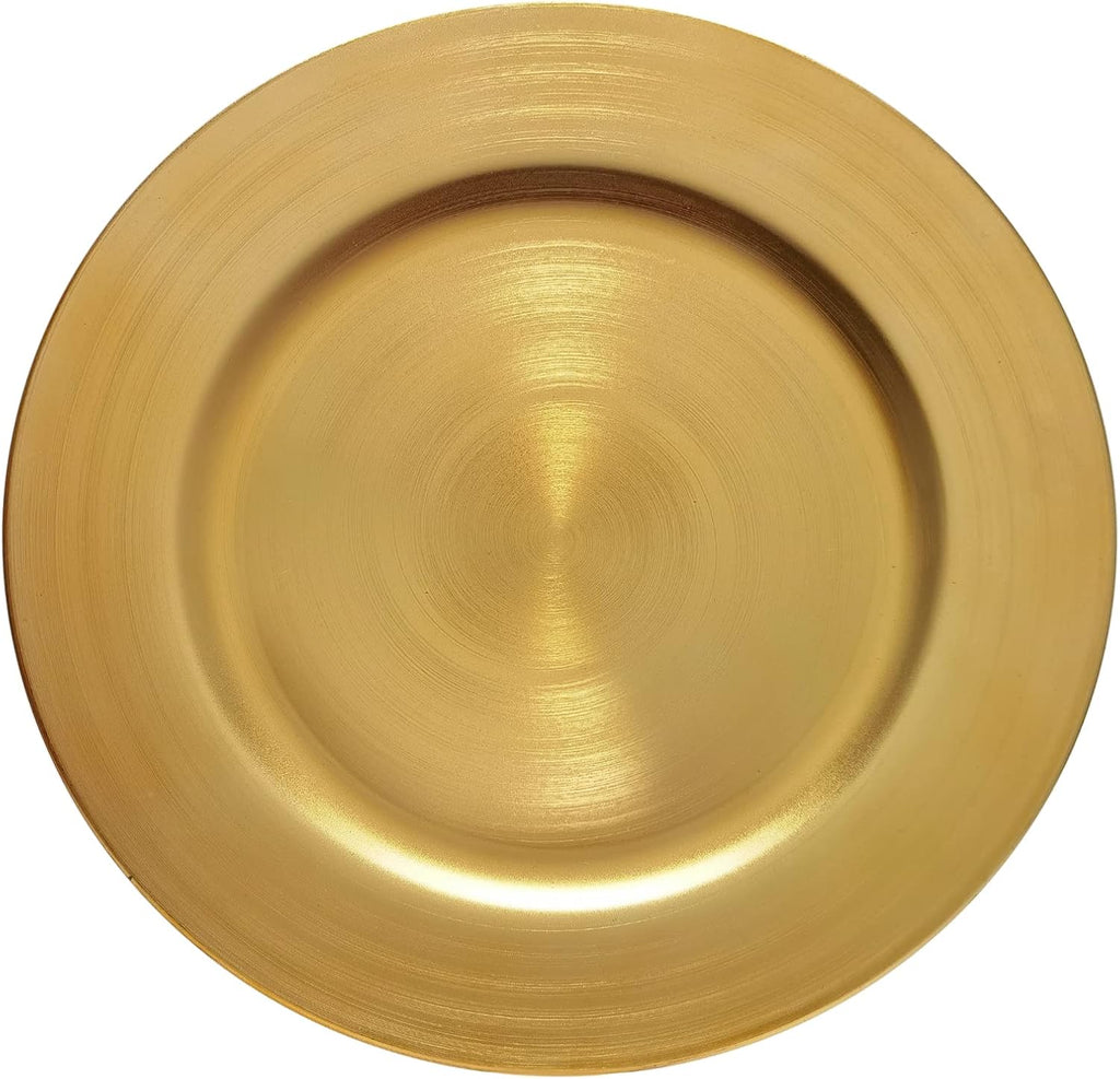 13inch Gold Charger Plates,Chargers for Dinner Plates - Set of 8