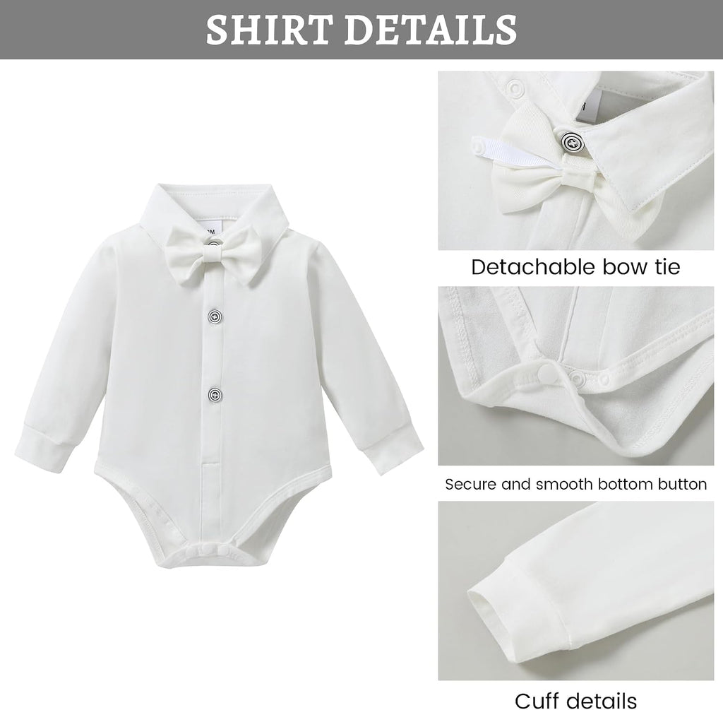 Baby Boy Baptism Outfit Suit Set Christening Formal