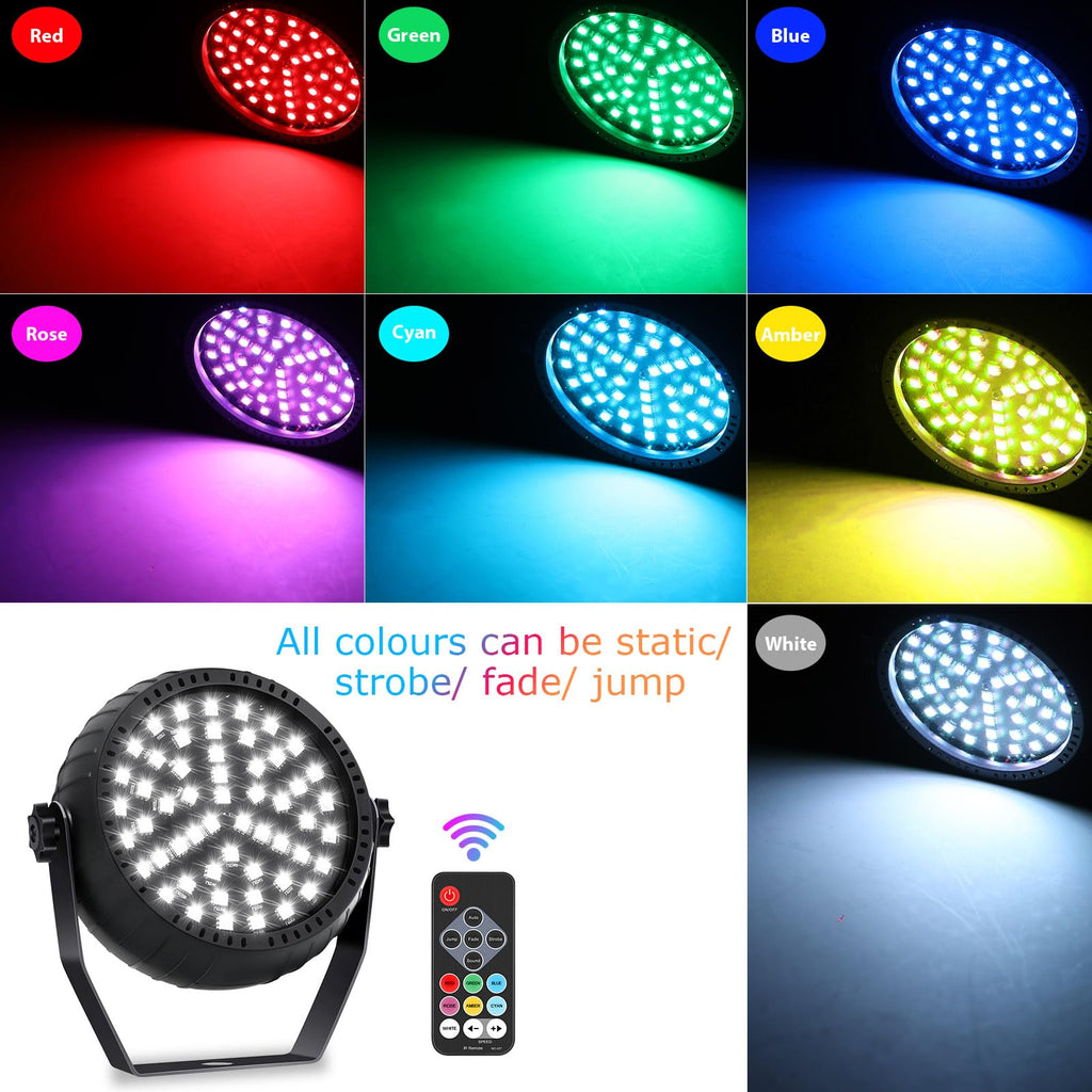 Rechargeable Strobe Lights for Parties Wireless LED Halloween Strobe Light Battery Powered, Remote Control & Sound