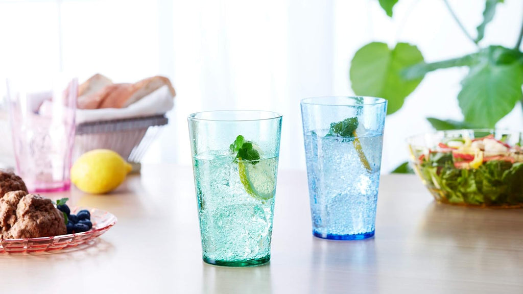 19oz Unbreakable Premium Drinking Glasses Set of 6 - Super Grade Acrylic Plastic - Perfect for Gifts - Dishwasher