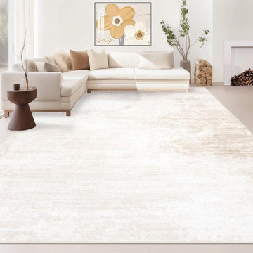 Area Rugs 8x10 Living Room: Washable Rug Modern Abstract Large Rugs Soft Non Slip Neutral Rug Stain Resistant Indoor