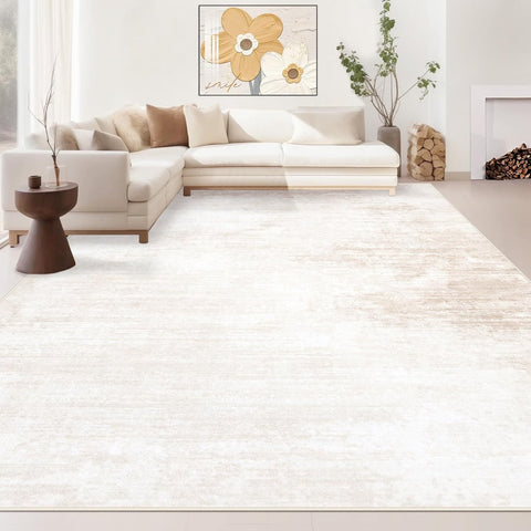 Area Rugs 8x10 Living Room: Washable Rug Modern Abstract Large Rugs Soft Non Slip Neutral Rug Stain Resistant Indoor