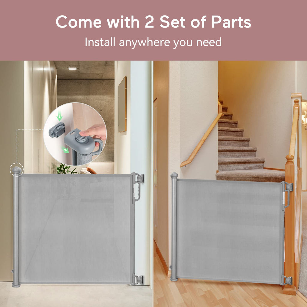 Retractable Mesh Baby Gate or Dog Gate
