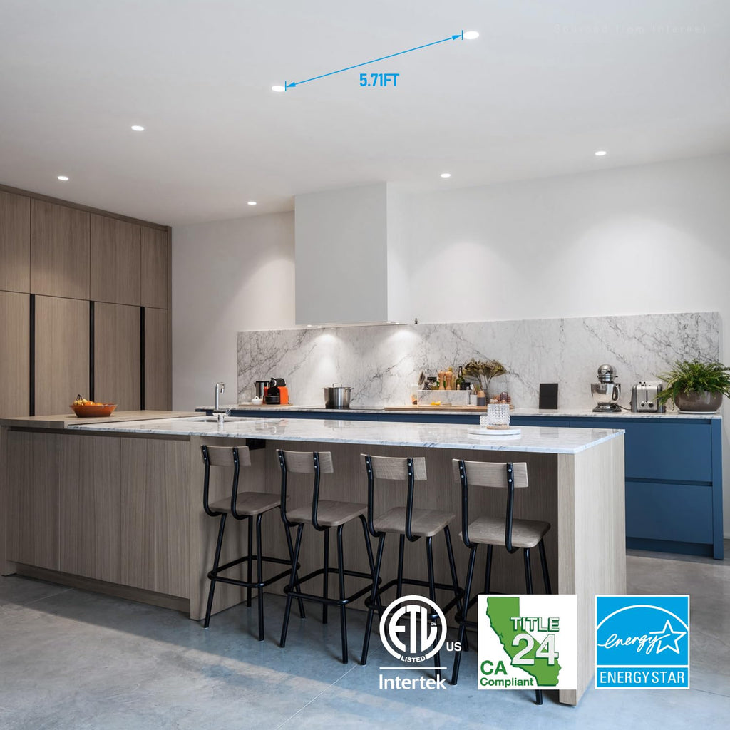 5CCT 4 Inch LED Recessed Ceiling Light, CRI 90
