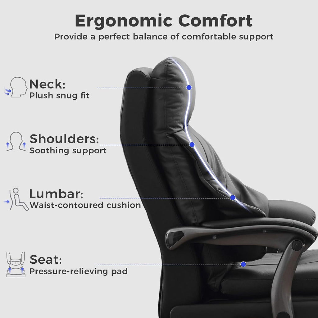 Electric Recliner Chair Big and Tall Office Chair High Back Executive Chair with USB Ports Ergonomic Gaming Chair