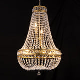 Crystal Chandelier Light, 8 Lights French Empire Chandeliers Lighting Ceiling Fixture Hanging Pendant for Dining Living Room Foyer Kitchen Bedroom Entryway, 20''W (Brass, 20) A108-B0C9PNQG7J