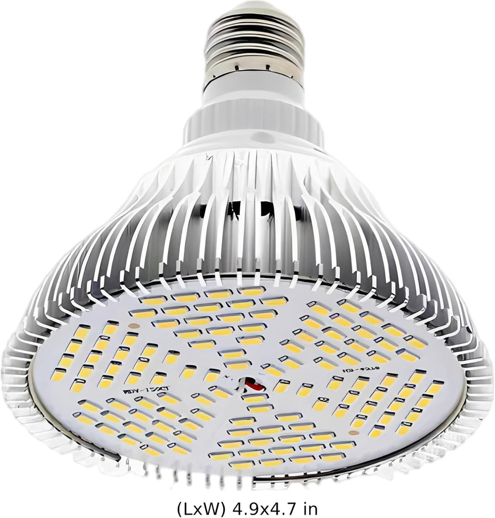 E27 Full Spectrum Grow Light, 26W Plant Light Bulb, Par38 Sunlight, 150 Led, 4.7 X 4.9 In, Full Wave Band
