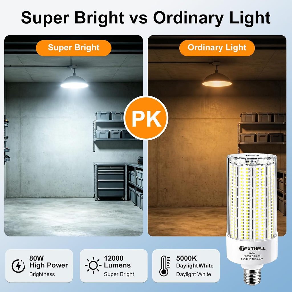 100W Led Corn Light Bulb E26/E39 Led Light Bulb 1000W Equivalent Corn Bulb