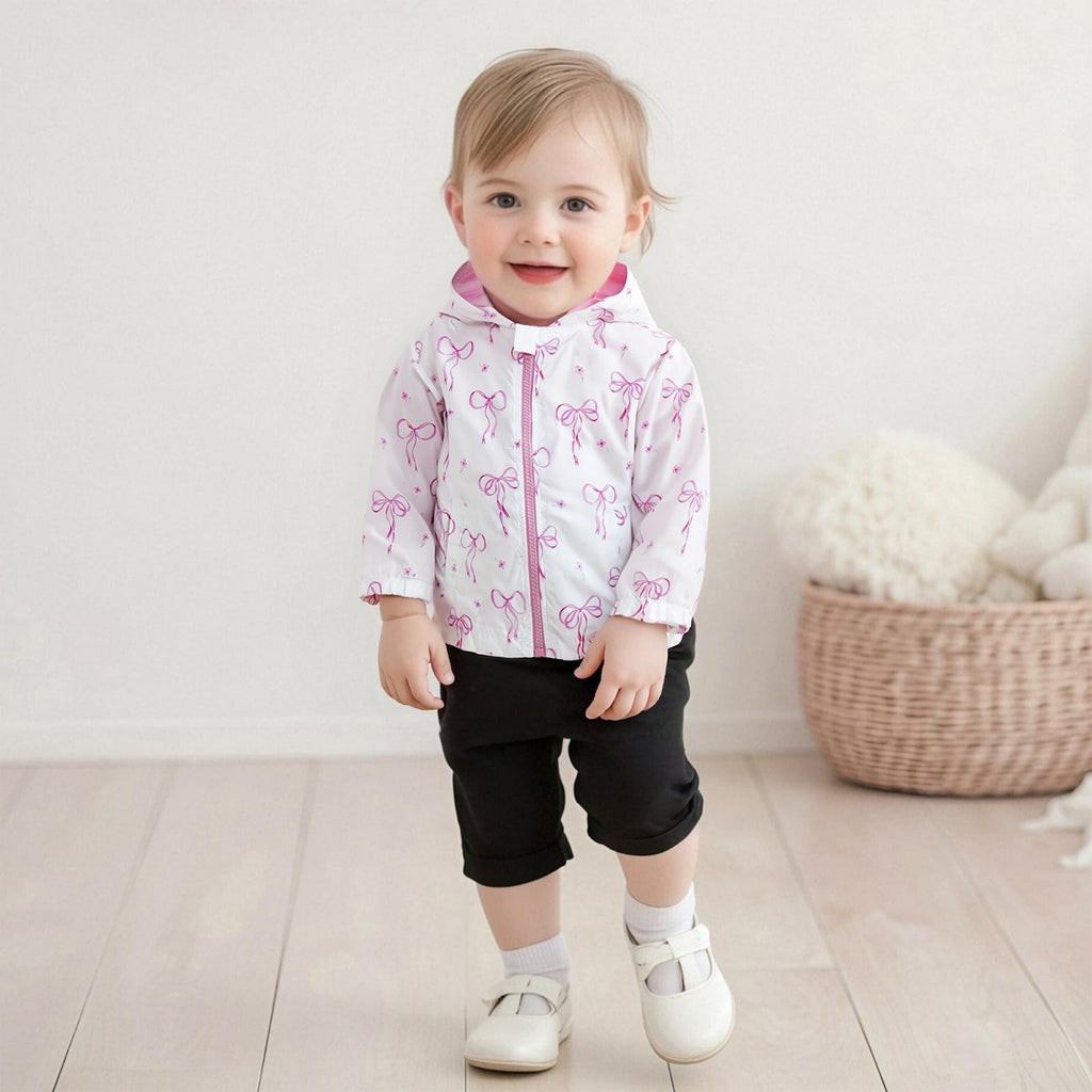 Baby Jacket Girl Boy Toddler Windbreaker Zip Up Hoodie Top Long Sleeve Hooded Sweatshirt Fall Coats Spring Clothes