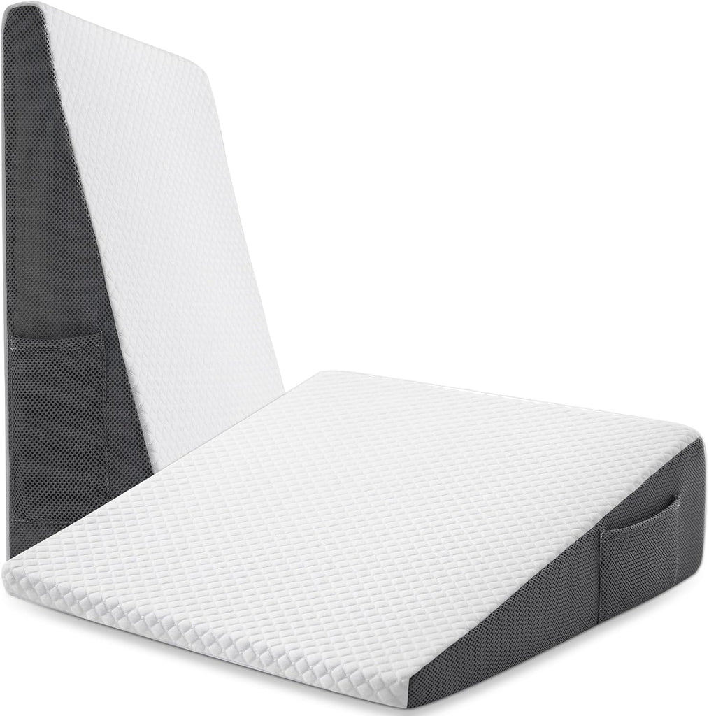 7.5-inch Bed Wedge Pillow for Sleeping Back Support Pain Relief | Cooling Memory Foam Incline Wedge for Sleeping