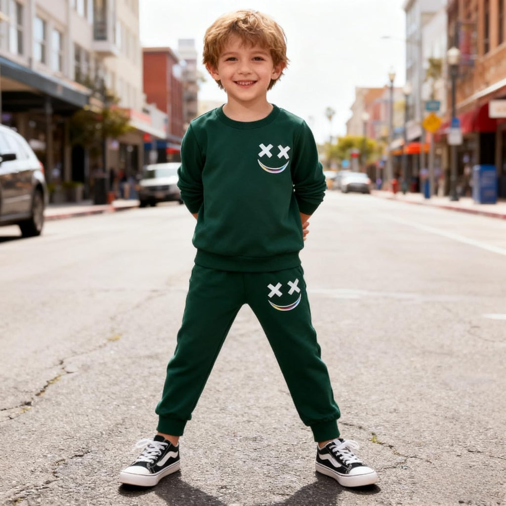 Years Toddler Boys Clothes 2 Piece Long Sleeve Sweatshirt & Pants Casual Kids Boy Fall Winter Outfits Set