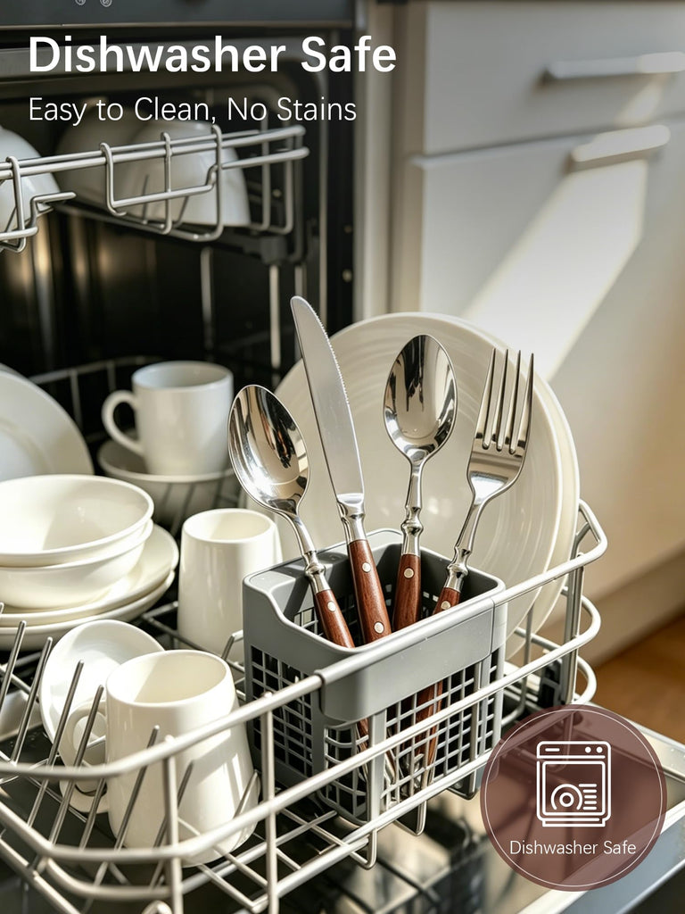 Silverware Set for 4 Classic 20 Piece Flatware Set Elegant 18/10 Stainless Steel Western Cutlery Delicate Utensils