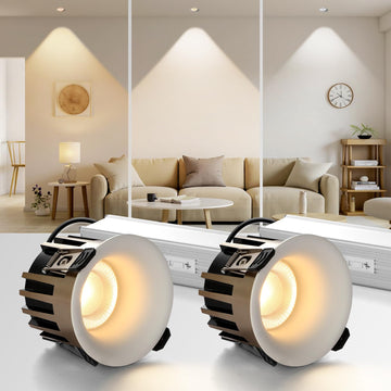 3 Inch LED Recessed Lights, Dimmable, 3CCT, CRI98, Trimless Ceiling Light