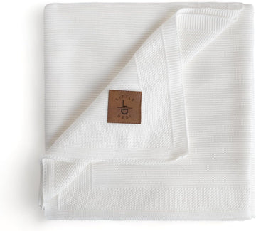 Dua 100% Tencel Baby Blanket 30x40, White, Silky Knit