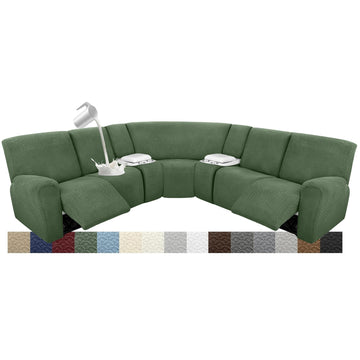 Waterproof Reclining Sectional Couch Covers Washable L Shaped Couch Cover for Sectionals Recliner Sofa Covers Stretch