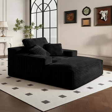 68" Oversized Boneless Chaise Lounge Chair, Cloud Reading Sofa | Oversized Comfort, Boneless Design, High-Density