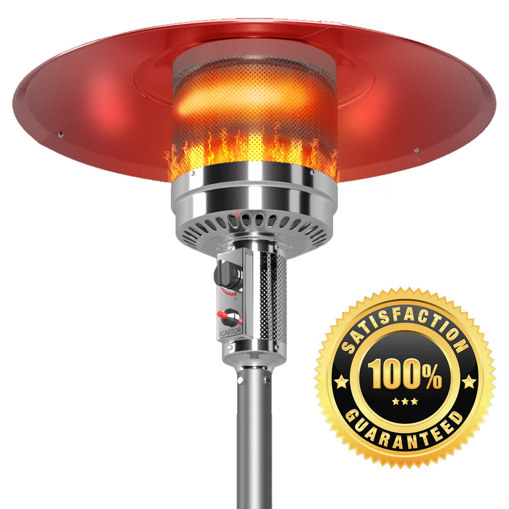 Heat Reflector Shield for Outdoor Propane Patio Heaters, Weatherproof Aluminum Top Dome-cap (All hardware included