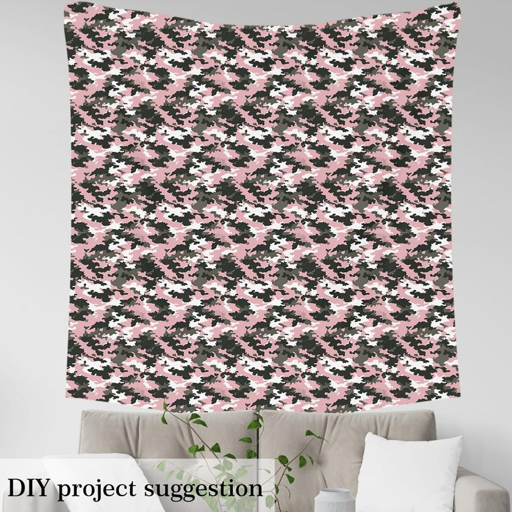 Camouflage Upholstery Fabric, Camo Fabric By The Yard, Military Style Decorative for Upholstery and Home DIY