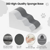 Pet Stairs for Small Dogs and Cats, Comfortable Curved Design with Waterproof Cover