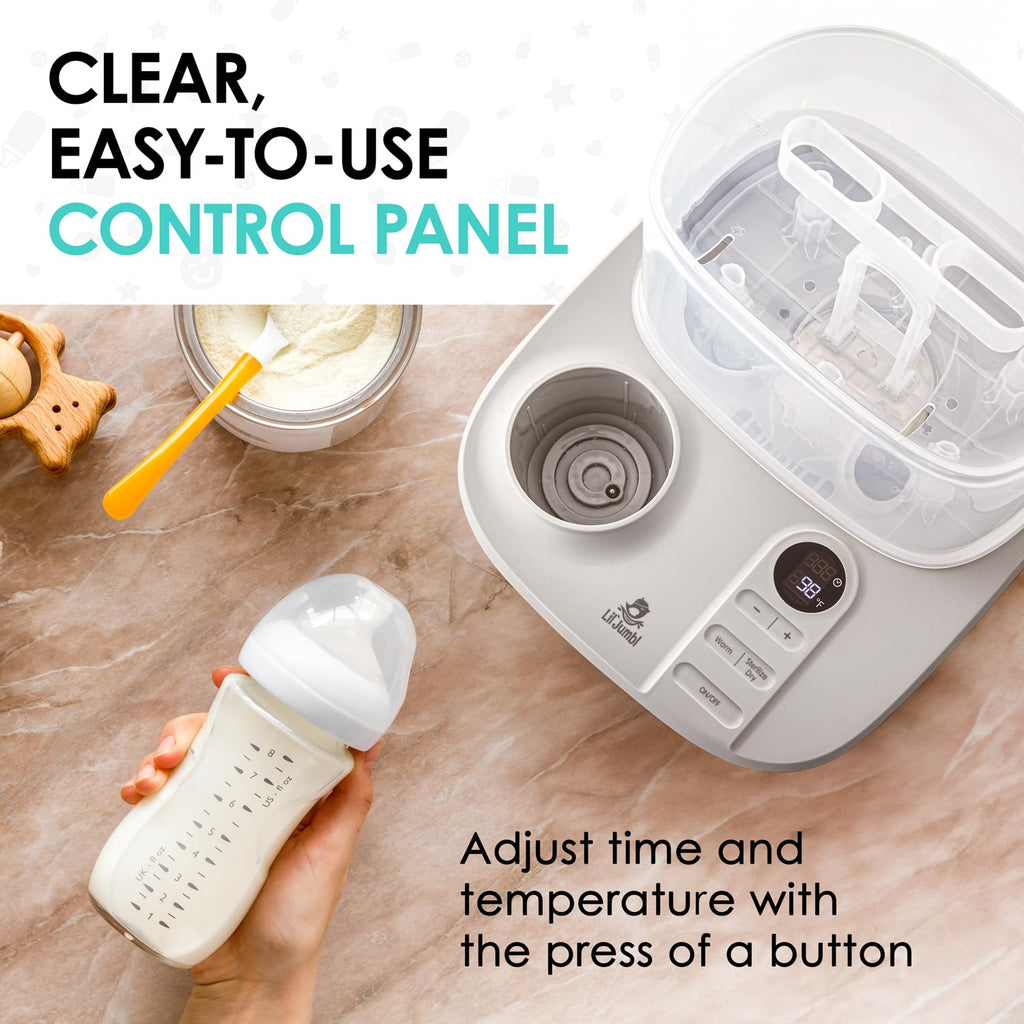 2-in-1 Baby Bottle Sterilizer & Warmer - Time-Saving Sterilizer & Dryer for Baby Bottles, Pacifiers, Pump Parts &