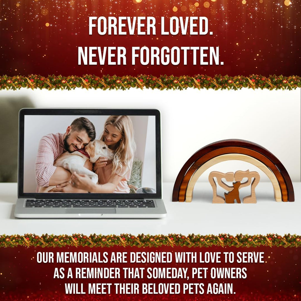 Rainbow Bridge Dog Memorial Gifts, Pet Memorial - I'll Meet You at The Rainbow Bridge - Pet Loss Gifts, Bereavement