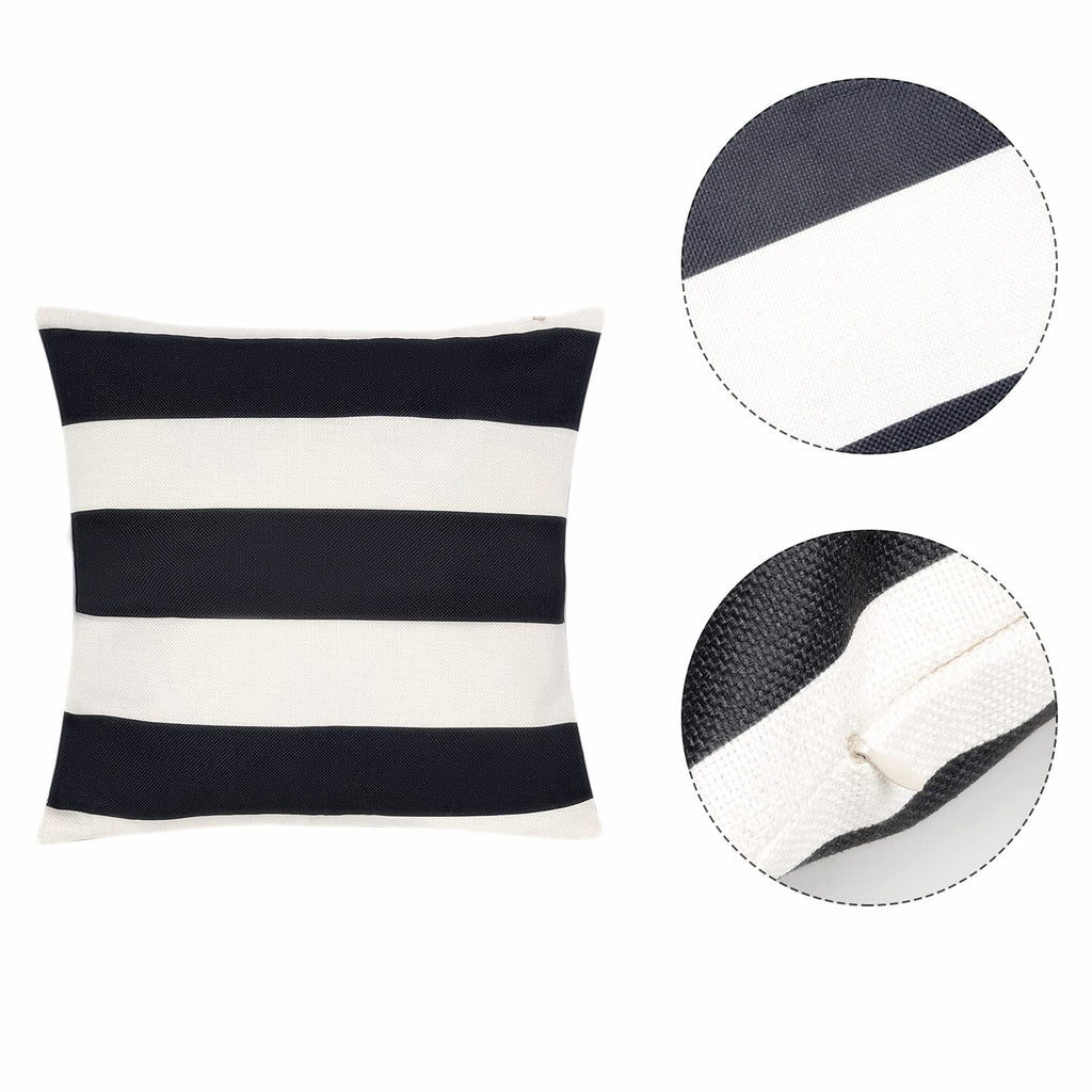 4 Pack Waterproof Pillow Covers Outdoor Throw Pillowcases
