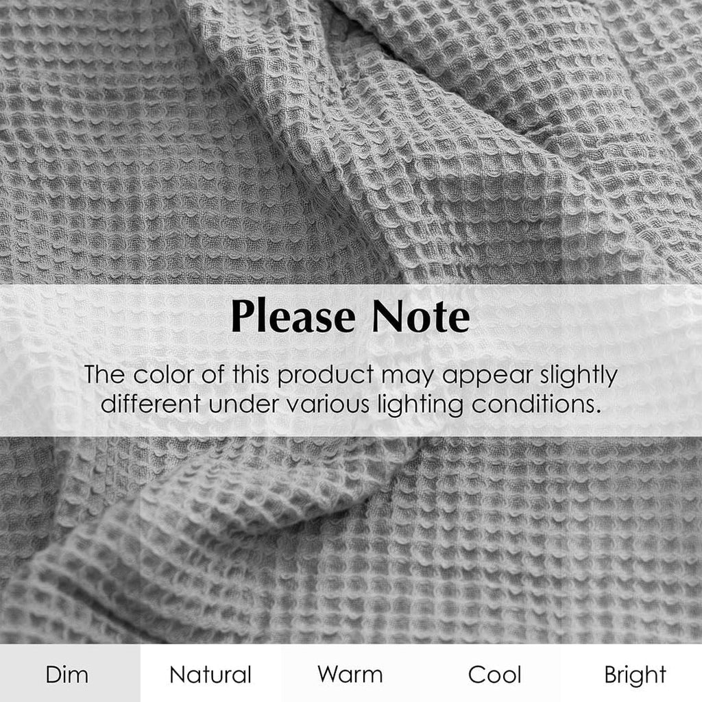 GOTS Certified 100% Organic Cotton Throw Blanket, 55" x 60" Waffle Blankets & Throws, Throw Blanket, Modern & Cozy