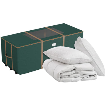 Christmas Tree Storage Bag with Wheels, Green, 67" x 28" x 24"