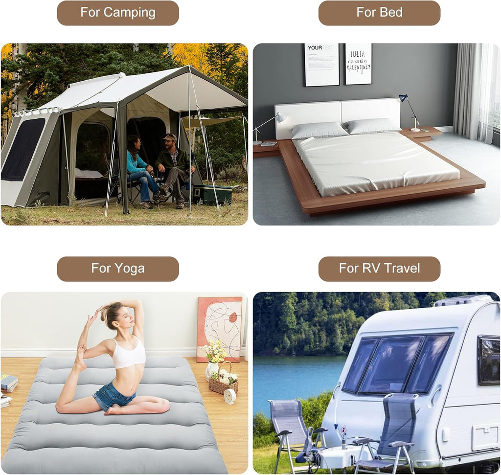 Japanese Floor Mattress, 4'' Thick Foldable Futon Mattress